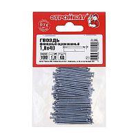 Гвозди финишные оцинкованный Стройбат 1,8х40 (100 г)  картинка